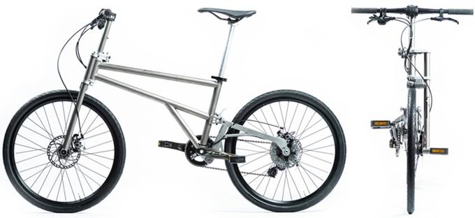 Helix titanium 2025 folding bike